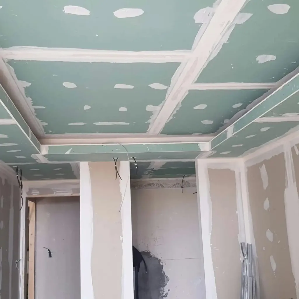 Joints plafond a caissons