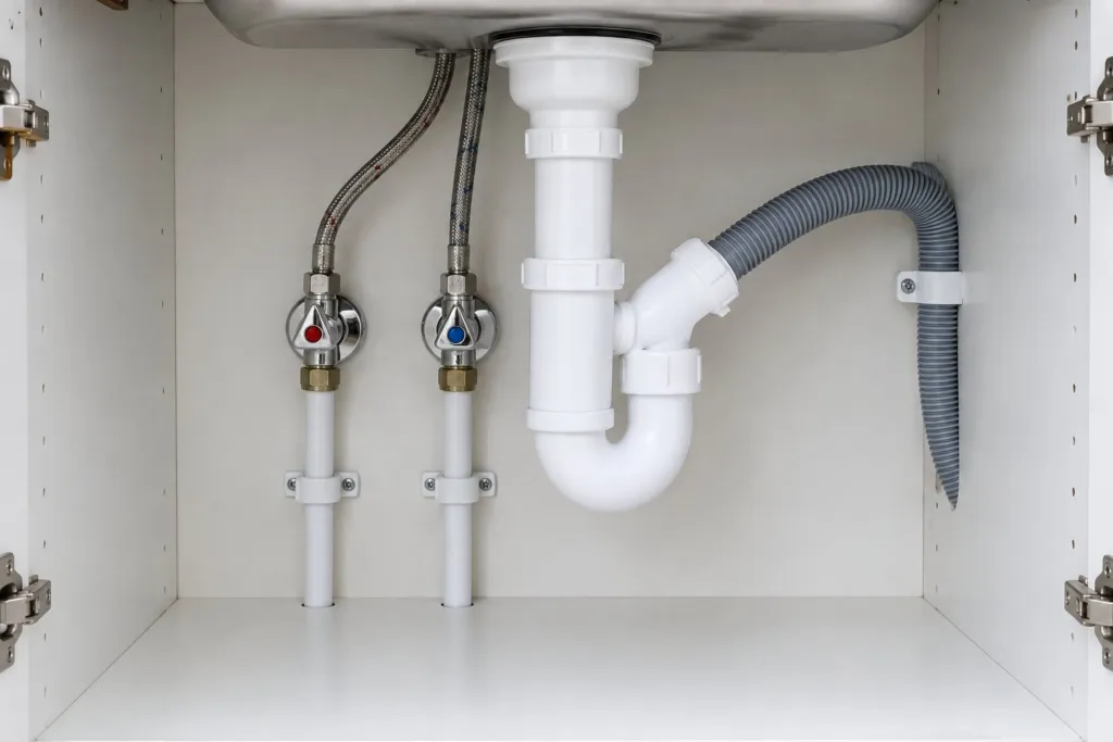Illustration (visuel non contractuel) : Raccordements complets Eau, Électricité & Électroménager