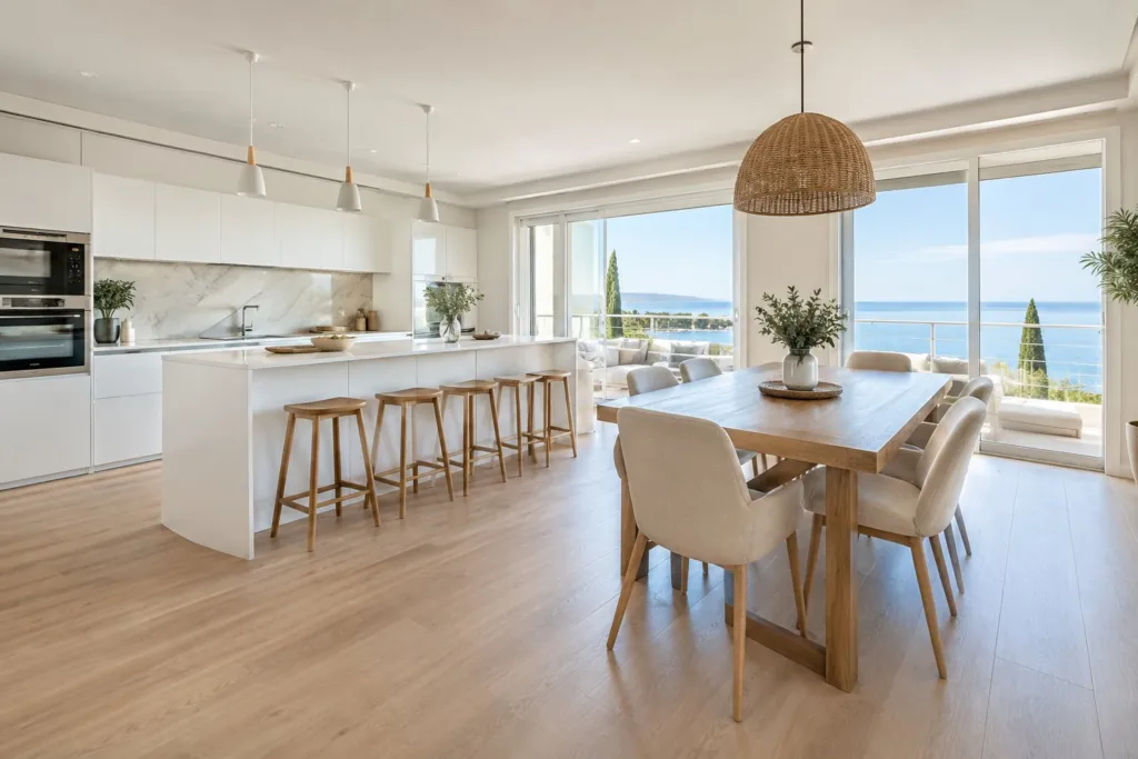 Illustration (visuel non contractuel) : Sols vinyles rigides LVT clipsables 100% étanches